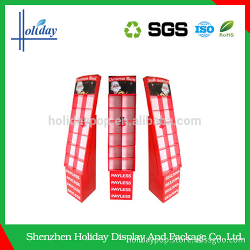 Factory price round cardboard floor cardboard display stand